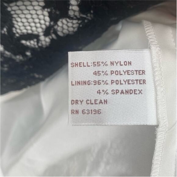 Ivy & Blu Maggy Boutique Sleeveless Black and White Lace Dress - Picture 5 of 7